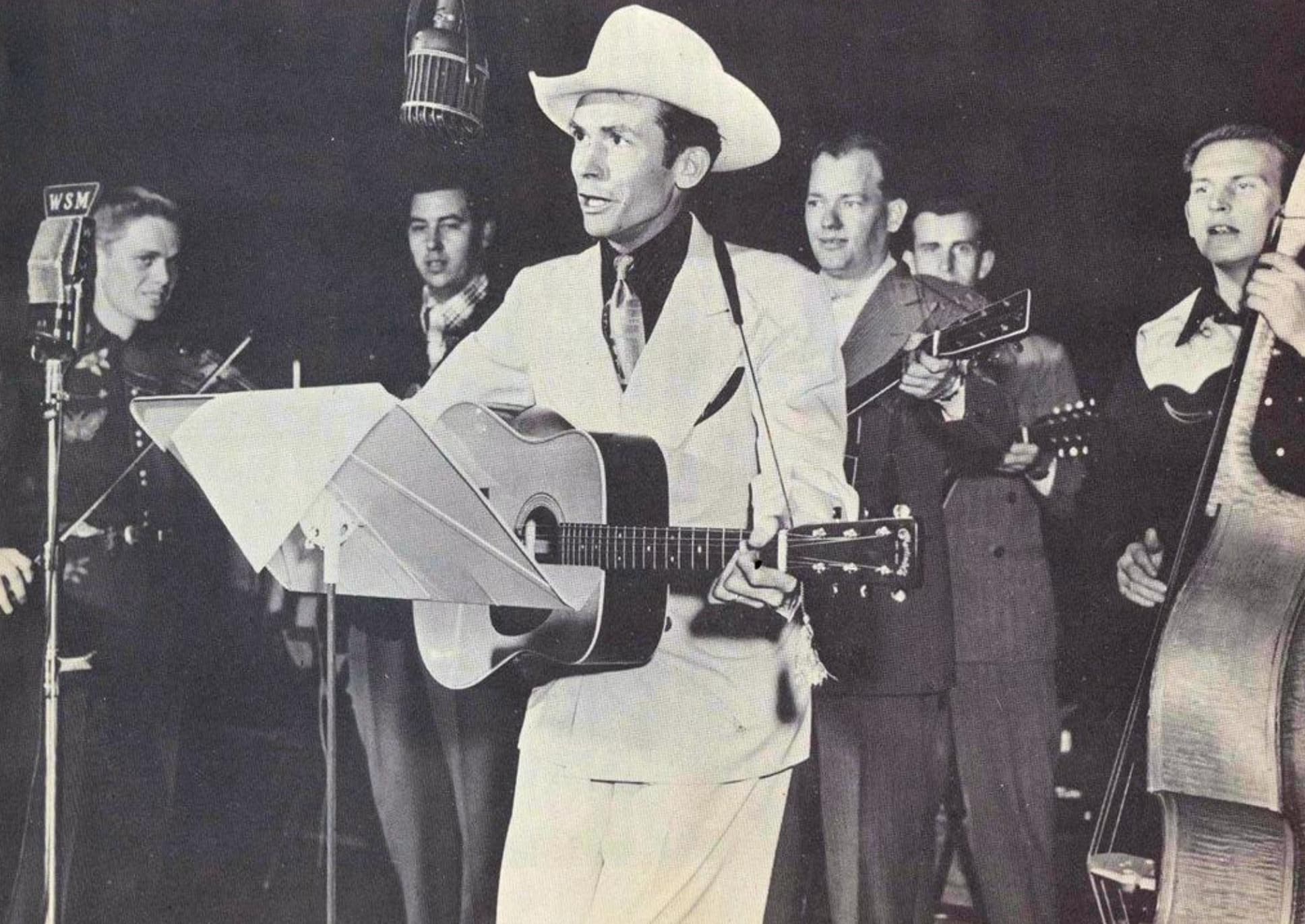 “Hank Williams with band performing on WSM radio's "Grand Ole Opry." Nashville, Tennessee, 1951.”